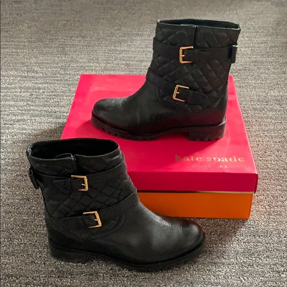 kate spade leather boots